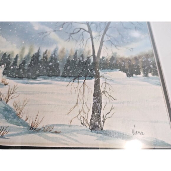 Original Water Color by Vera Dyck "Center Lake" Hastings Highlands Ontario 90's - Picture 8 of 12